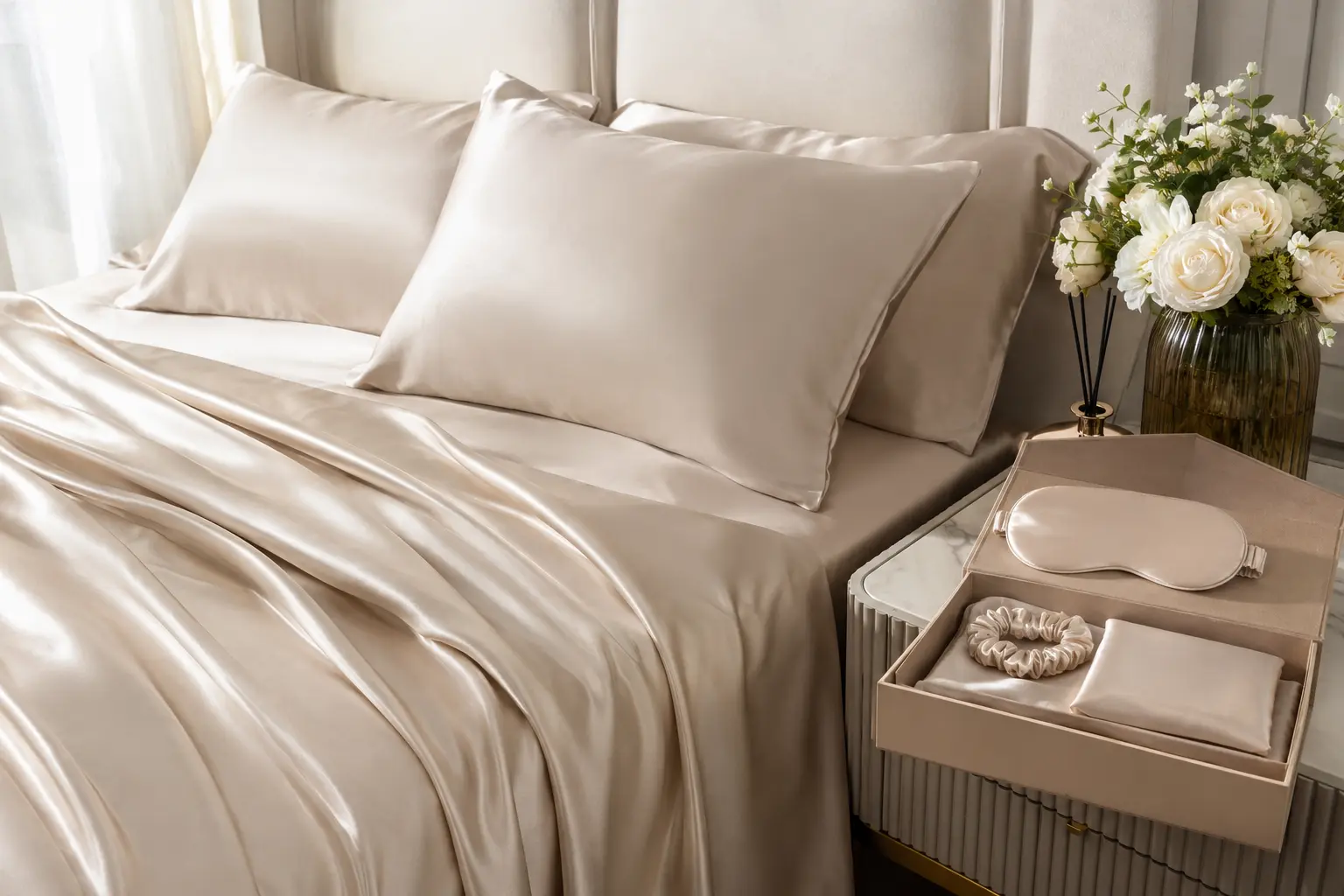 Silk bedding and gift set momme choice