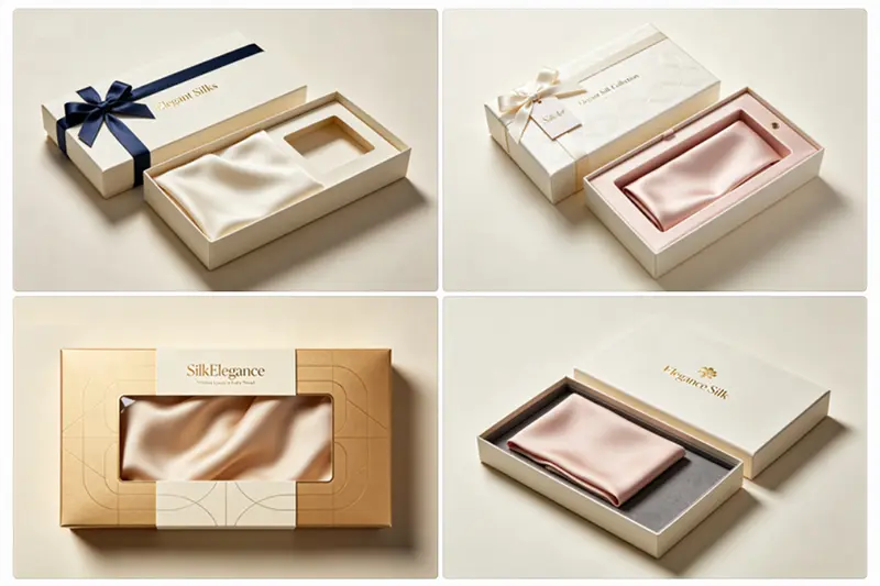 Silk product packaging development for retail and gift presentation