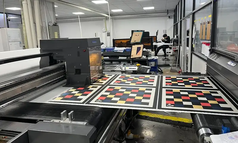 Custom silk bandana printing and finishing details