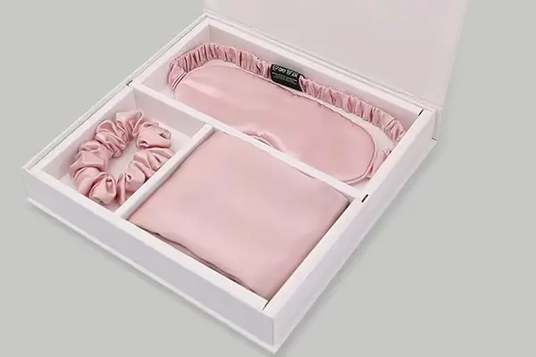 Satin lined luxury gift boxes for silk products