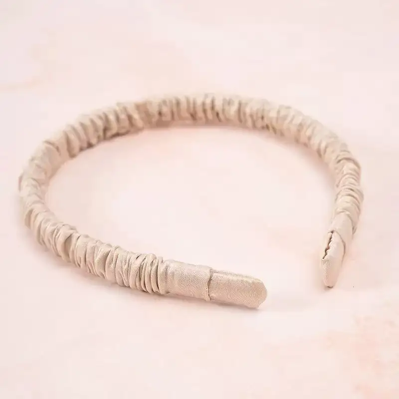 custom silk headband branding