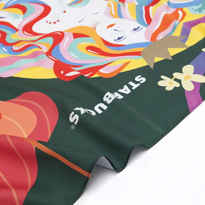 silk scarf fabric texture detail