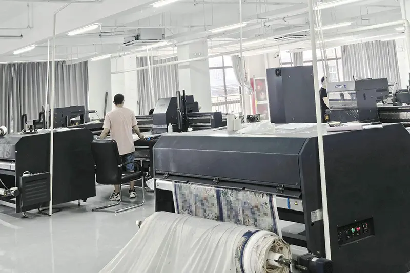 Silk product development and showroom area