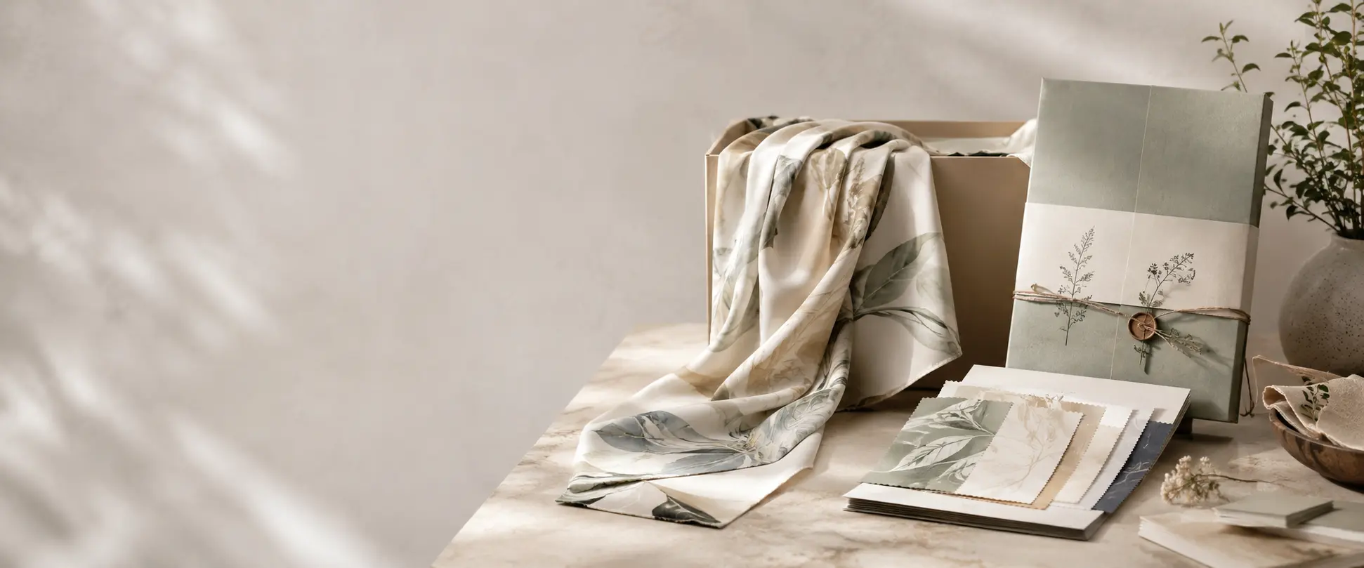 Eco-conscious silk printing and packaging