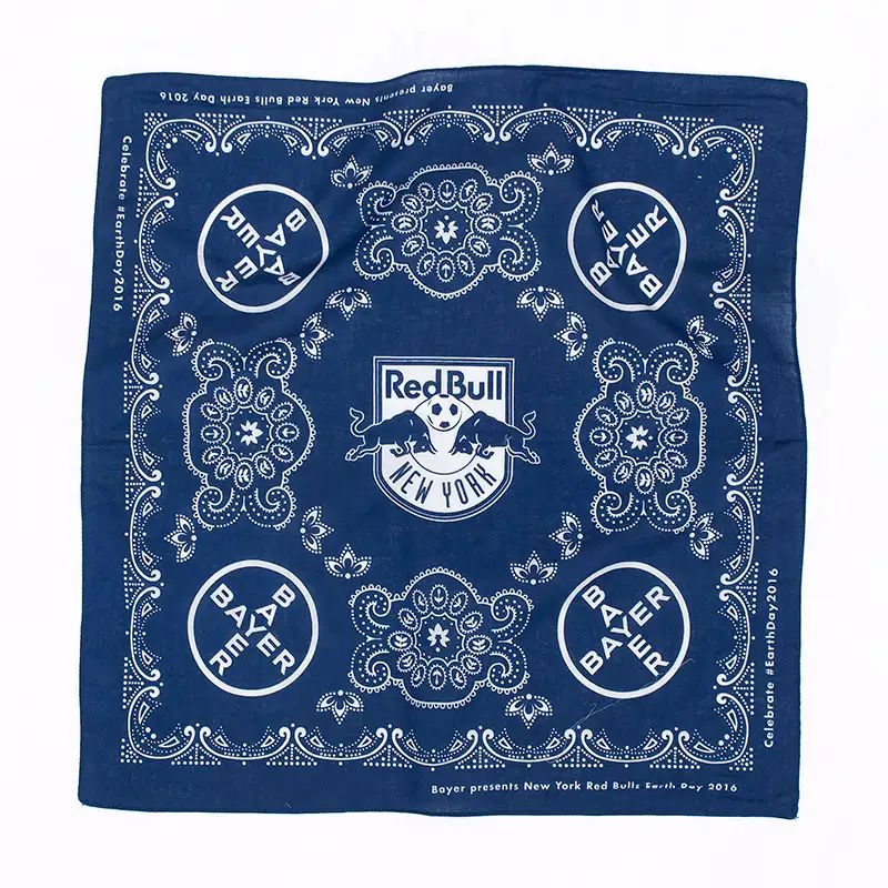 Custom printed silk bandana
