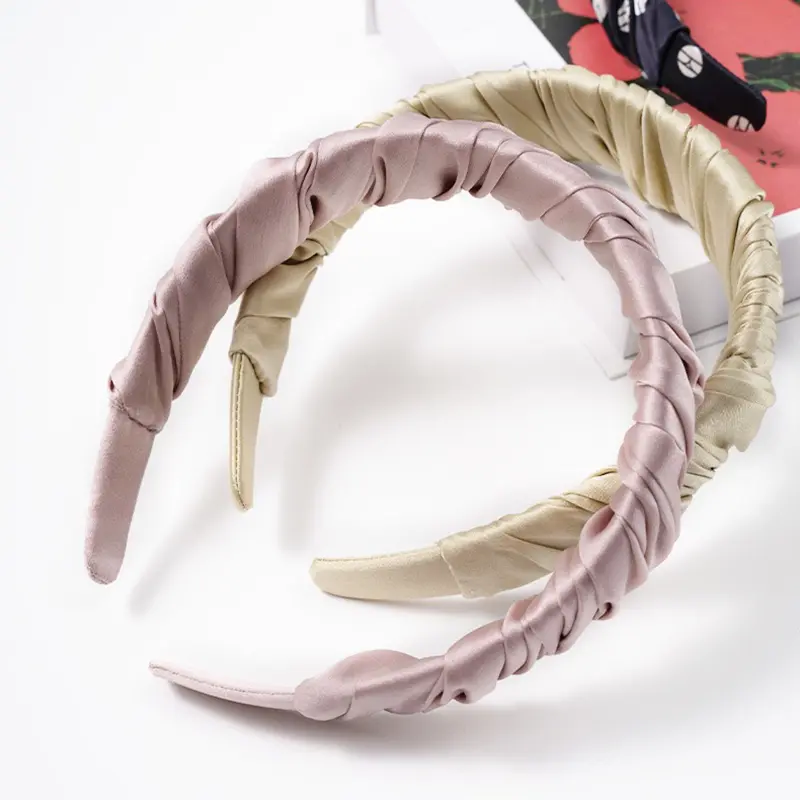 Custom silk headbands produced in small batch quantities