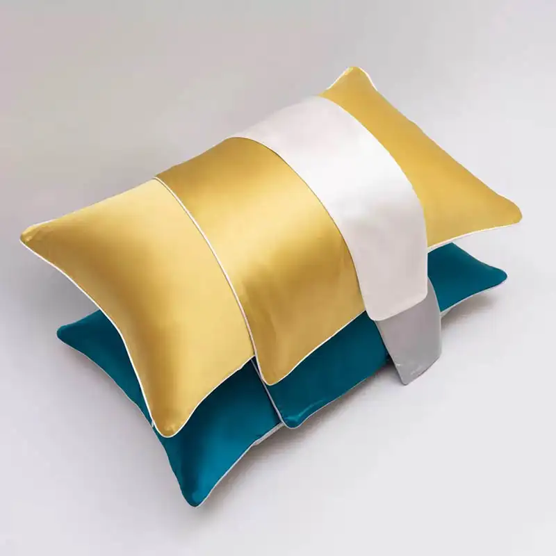 Custom logo printed silk pillowcase sample