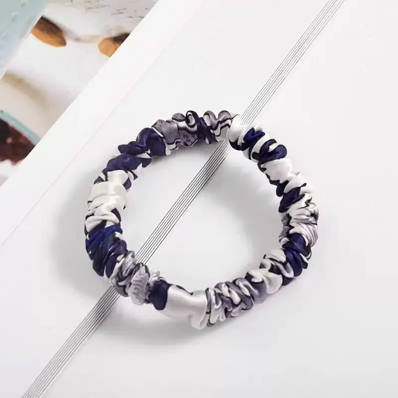 Bulk Corporate Silk Hair Scrunchies with Logo