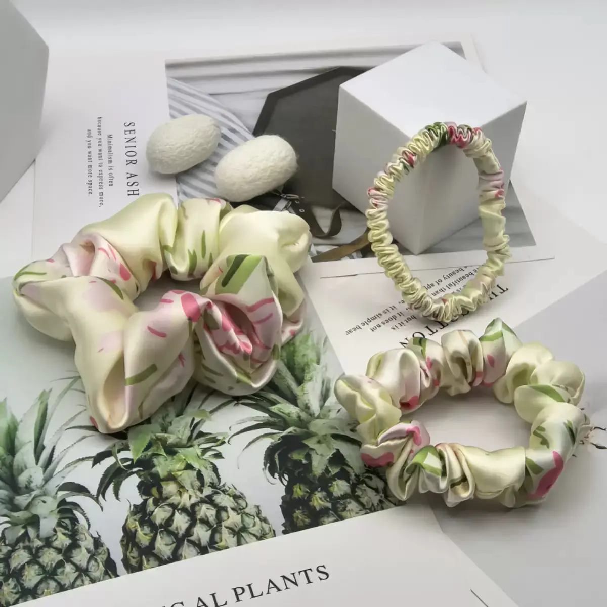 Bulk Custom Silk Scrunchies for Corporate Gifts