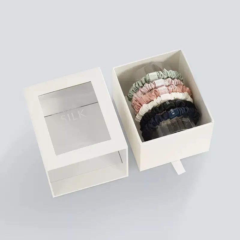 Corporate gift silk scrunchies designed for premium brand gifting