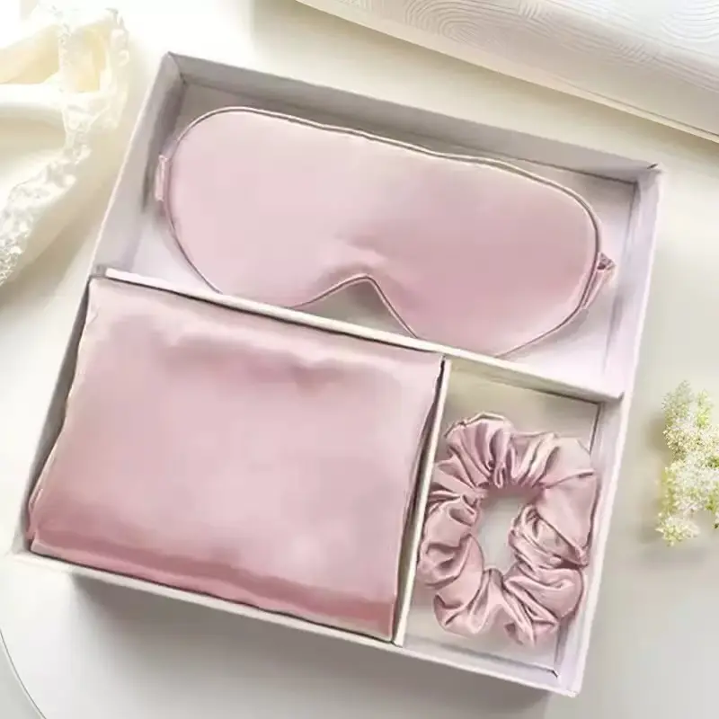 Full color digital printed silk sleep mask bulk production