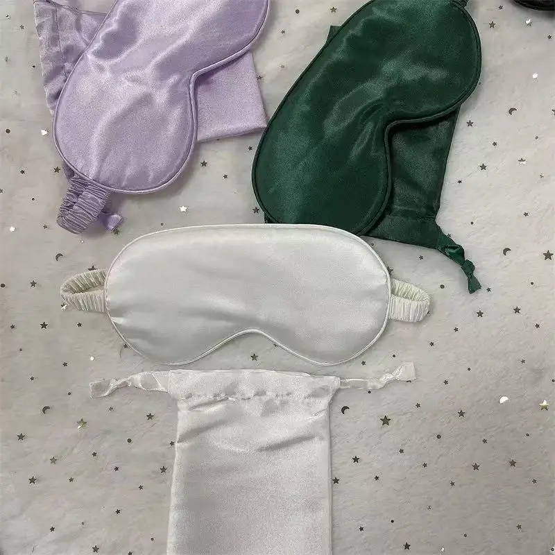 Adjustable strap detail of silk sleep mask