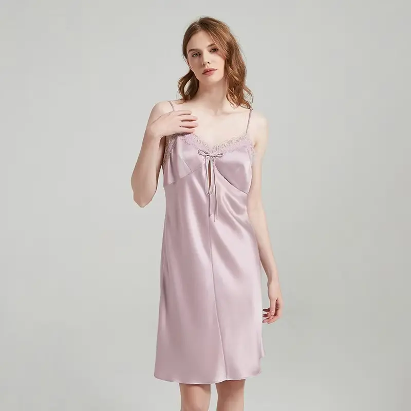 Low MOQ short silk pajama sets