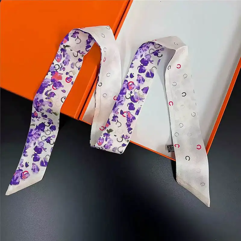 Satin silk twilly finish