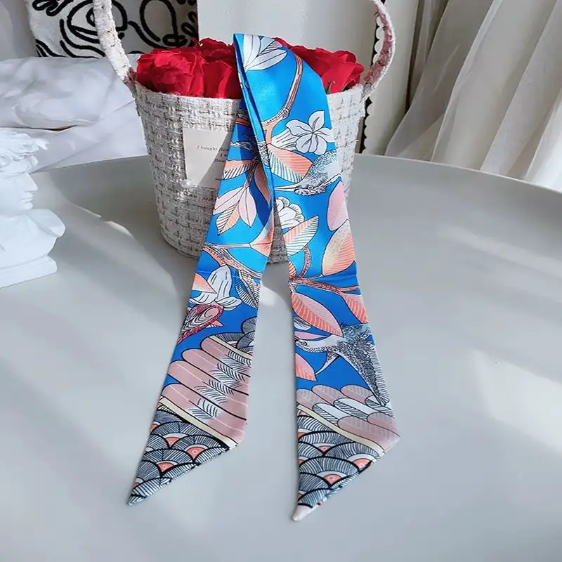 Silk twilly styled on handbag