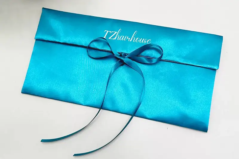 Custom silk packaging and global delivery