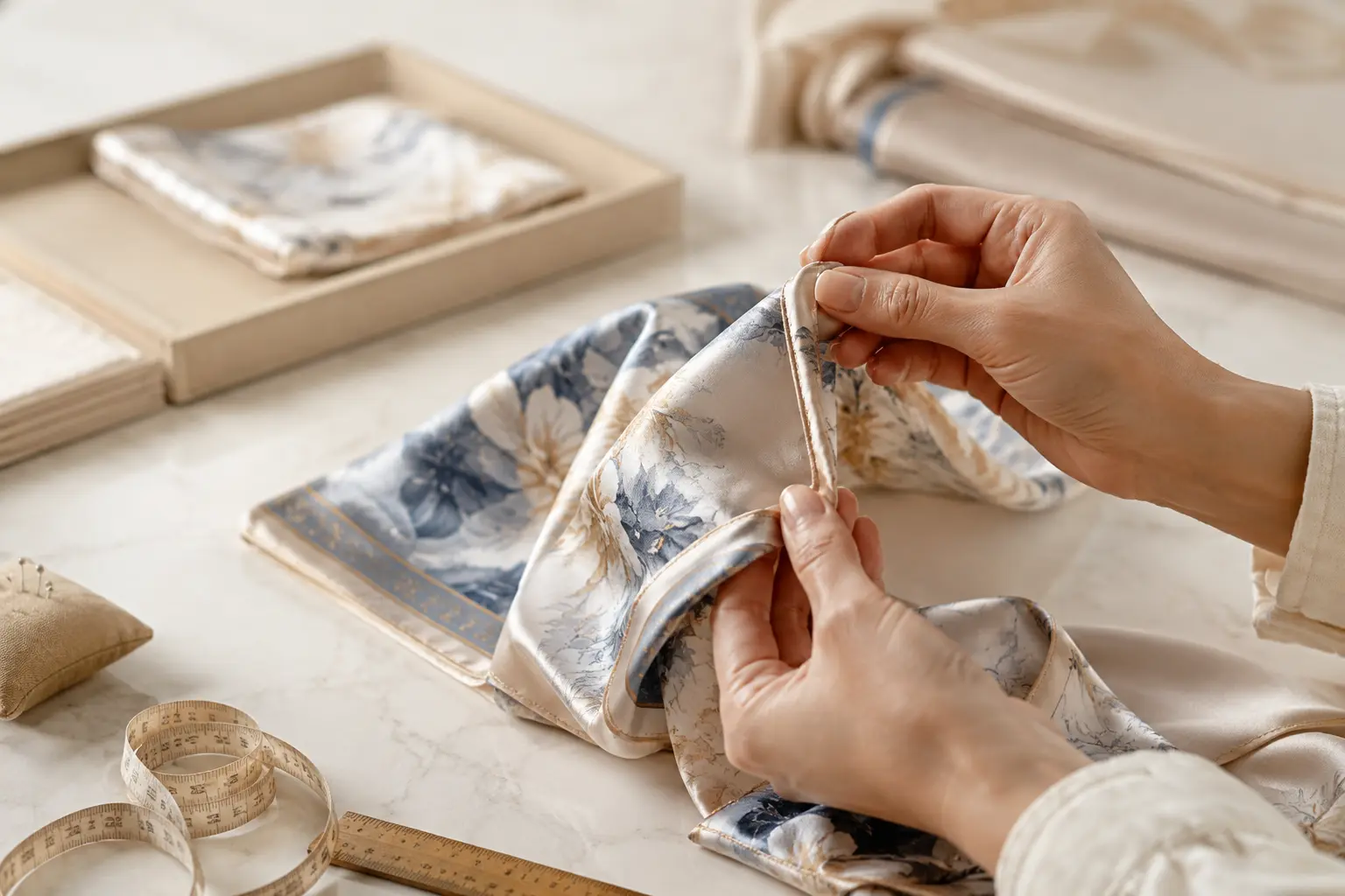 Silk scarf edge quality checklist
